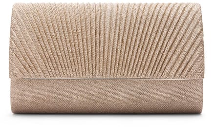 Manfield - Goudkleurige clutch met glitters