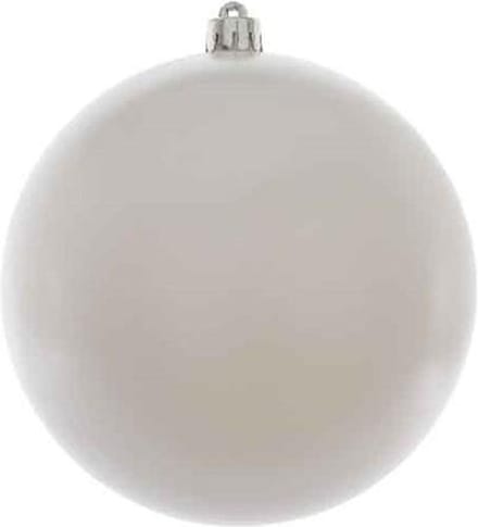 Kerstbal kunststof 20cm winterwit