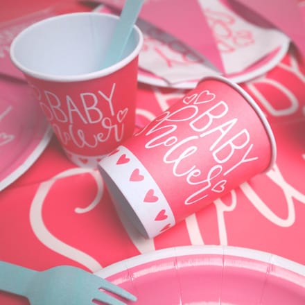 Tafeldecoratie set Babyshower (Roze)