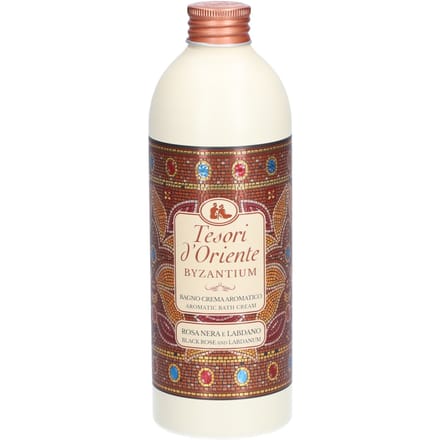 Gel douche bain byzantium rosa nera/labdano 500ml - tesori d'oriente