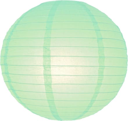 5 x Brandvertragende lampion mint groen 75 cm - brandwerend