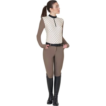 Dames lange mouwen wedstrijd trainingspolo Equestro