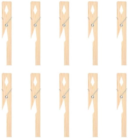 Allecto - Testbuis Houder Clip - Bamboe Set van 10 Stuks - Voor