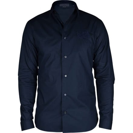 Philipp Plein Gold Cut LS Skull overhemd Blauw