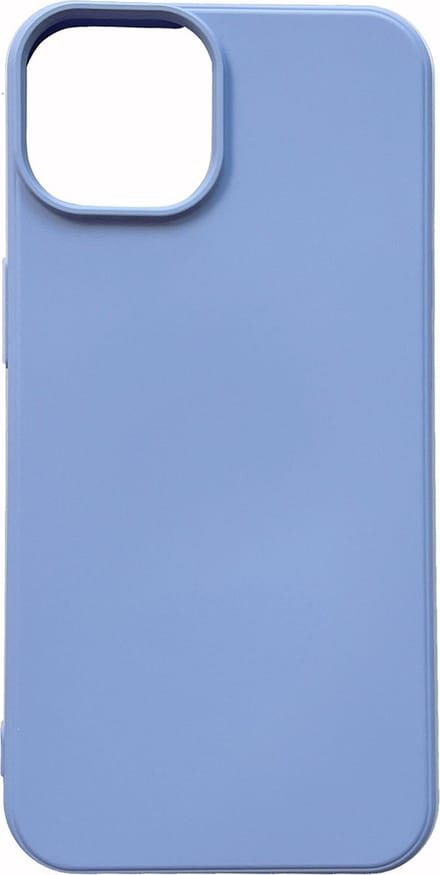 Casemania Hoesje Geschikt voor Apple iPhone 14 - Blauw - Microfiber Siliconen Back Cover