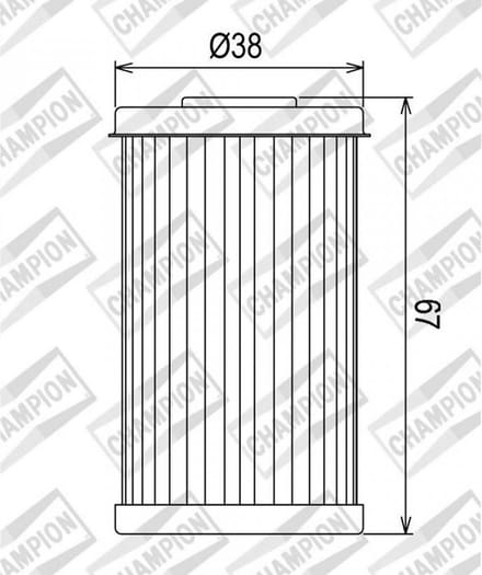 champion oliefilter voor daelim 125 vt evolution motor 1998 tot 2003 nieuw