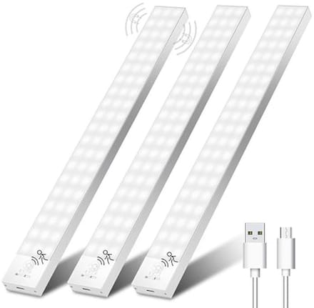 LED Keukenkast Verlichting met Bewegingssensor - 32 cm, 5000 K, Set van 3