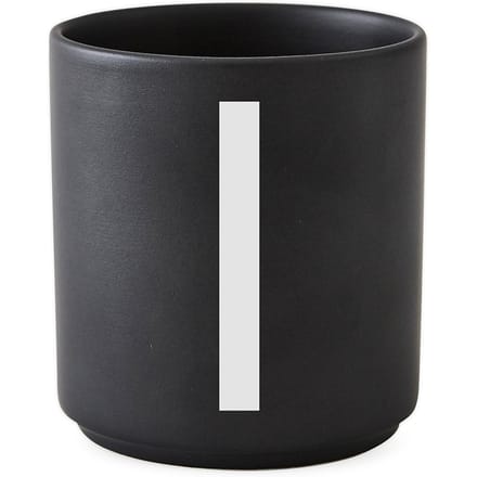 DESIGN LETTERS - Personal beker porselein  - zwart - I