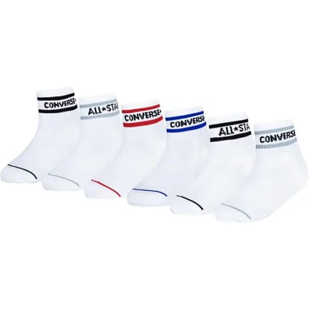 Kindersokken Converse CHN Basic Wordmark Quarter (x6)