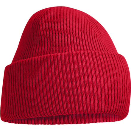Beechfield Klassieke, diep gebreide muts (Klassiek rood)