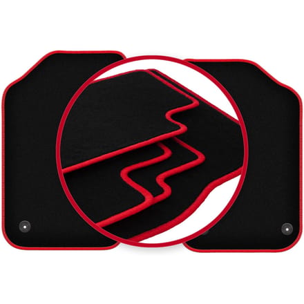 CARLUX-RED automatten voor: MG F / TF coupé, cabrio (1995-2005)