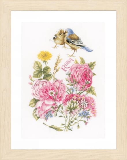 Telpakket kit Vinken met rozen  - Lanarte - PN-0154655