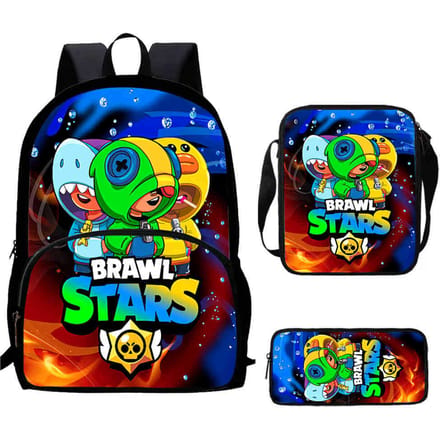Brawl Stars Schooltas Hoge Definitie Print Multi-Functioneel Lichtgewicht Rugzak