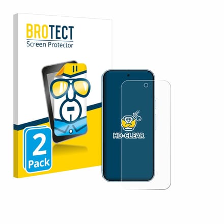 BROTECT - Screenprotector voor Google Pixel 9 / 9 Pro / 10 / 10 Pro - Folie Beschermfolie transparant 2 Stuks