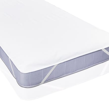 Lumaland - Matrasbeschermer - Waterdichte matrasoplegger - Matrastopper - Flanel - Set van 2 - 70 x 140 cm Wit