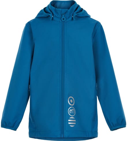 Minymo - Softshell jas voor kinderen - Donkerblauw - maat 128cm