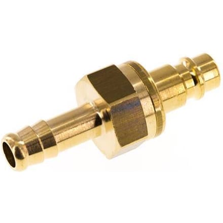 Messing DN 7.2 (Euro) Luchtkoppeling Insteeknippel 9 mm Slangpilaar Safety