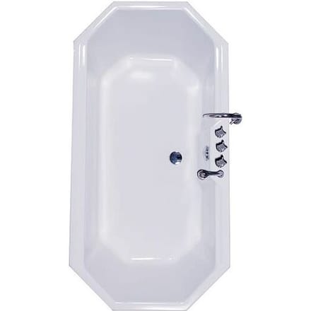 Caribia Vesuvius 8-corner bathtub 158 x 81 cm Vesuvius incl. foot frame