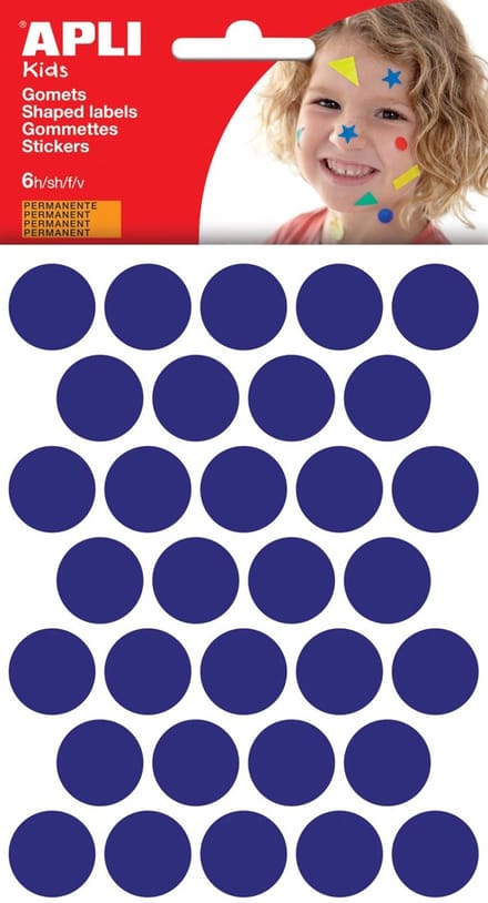 STICKERS CIRKEL BLW 20MM 180ST