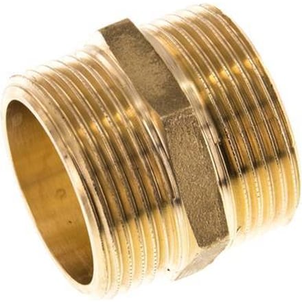 G 1 1/4'' Messing Borstnippel 16 Bar - FL2S-M-B-114G