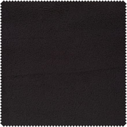 Fleece stof "Antipeeling", uni - Zwart