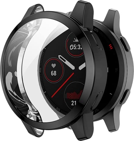 Case geschikt voor Garmin Vivoactive 4s 40mm - Zwart - Siliconen