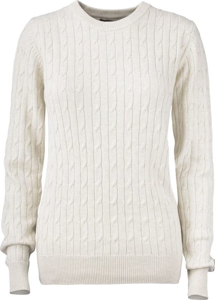 Cutter & Buck Blakely Knitted Sweater Dames 355403 - Zand Mélange - M
