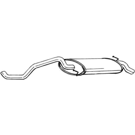 Geluiddemper achter BOSAL 278-461