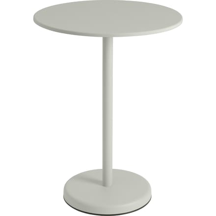 Muuto Linear Steel Tafel rond - grijs - Hoogte 95 cm