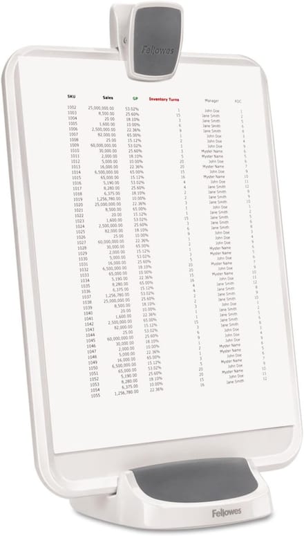 Documentenhouder Bureau - Papieren Standaard - Efficiënt Werken - 3-in-1 Ontwerp - 37x24x15 cm - Wit Grijs