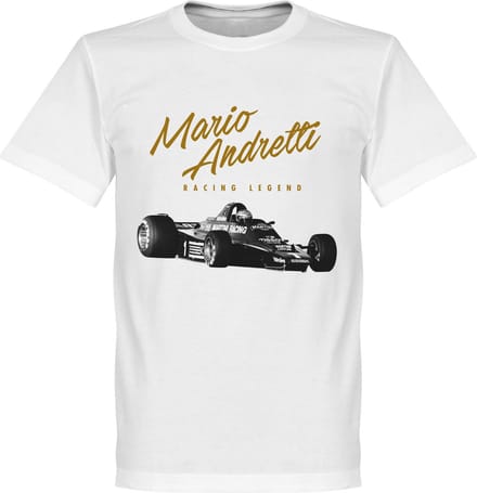 Mario Andretti T-Shirt - Wit - XL