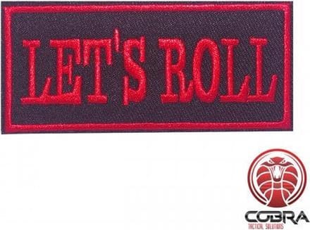 Let's Roll funny motivational geborduurde patch embleem | Strijkpatch embleemes | Military Airsoft