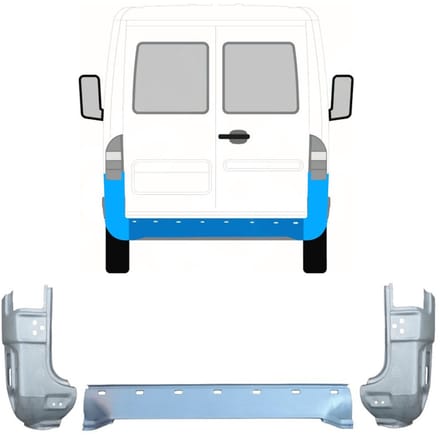 Achterste reparatiepaneel voor Mercedes Sprinter 1995-2006 / Set