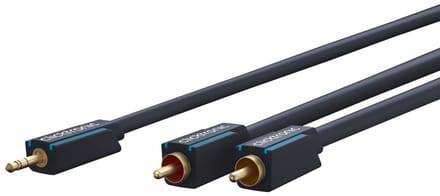Clicktronic 3.5 mm AUX to RCA Adapter Cable, Stereo