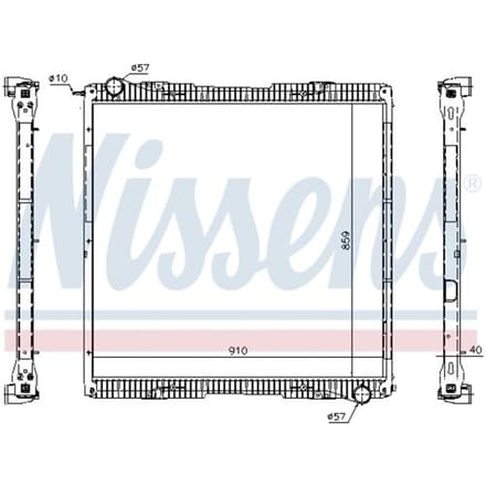 Radiator, motorkoeling NISSENS 67292