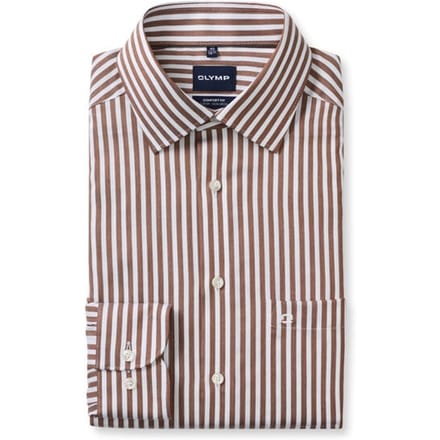 OLYMP Luxor Overhemd, Comfort Fit, New Kent, Nougat