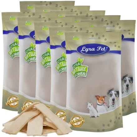10 kg Lyra Pet® buffelhuid kauwchips