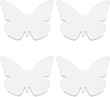 Piepschuim vormen - vlinder - 4x - H30 x B41 cm - styropor hobby / DIY vorm - basis knutselfiguren