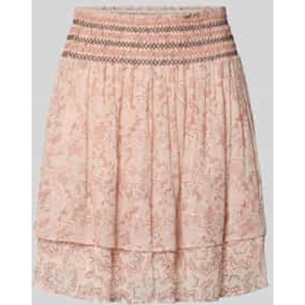 Uitlopende mini-rok met all-over motief model 'C_VESIANA'