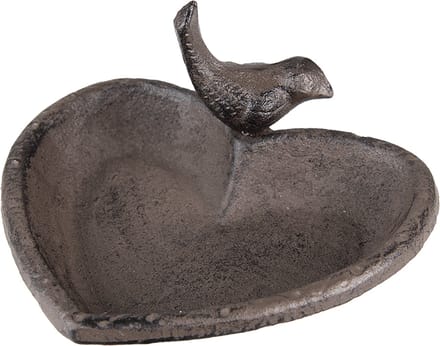 Clayre & Eef Vogelvoederbak 16x14x8 cm Bruin IJzer