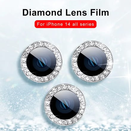 9D achterste lensbeschermer met diamantpatroon voor iPhone DUO 18 Pro Max, gehard glas voor de camera van de iPhone 15, 16 en 17 Pro Max, beschermhoes met ring en folie.