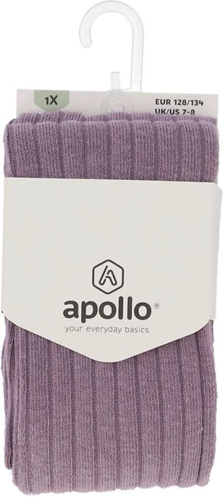 Apollo - Maillot - Paars - Rib - Patroon - Maat 152/164