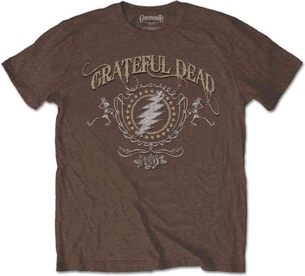 Grateful Dead - Bolt Heren Tshirt - XL - Bruin