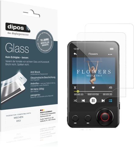 dipos – 2x Matte Pantserfolie geschikt voor MECHEN D53 | 9H Screenprotector