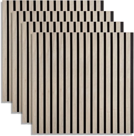 Homestyle4u Akoestisch paneel - 60x60 cm - grijs - set van 4