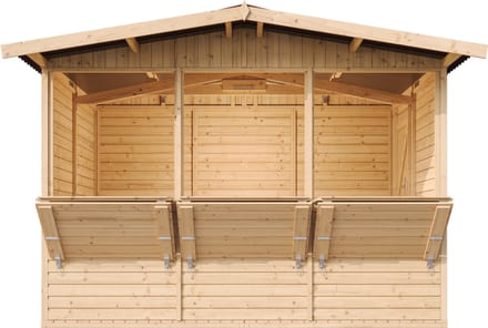 Timbela M150A - Houten marktkraam - 6 m² -263x336xH232 cm