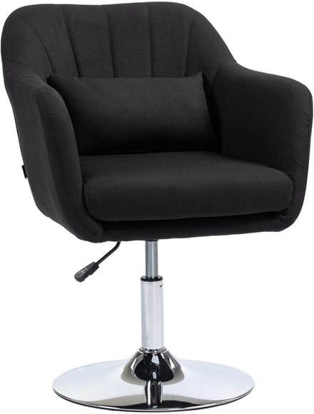 HOMCOM-Sessel-Polyester-60B x 60T x 79-91H cm-Schwarz