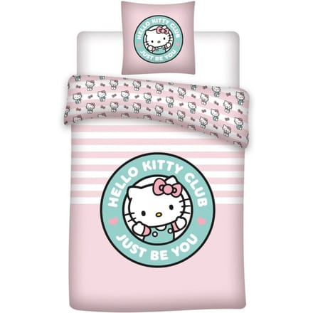 Hello Kitty Dekbedovertrek Just Be You 140 X 200 cm - 65 x 65 cm - polykatoen