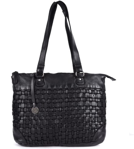 Echte Leren Dames Tote Handtas, Satchel Schoudertas voor Dames met Bovenhandvat