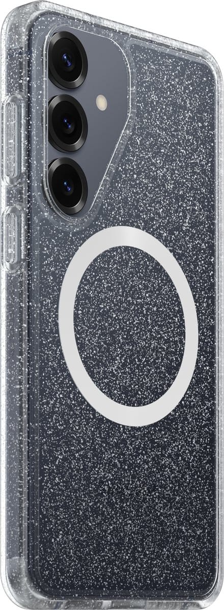 OtterBox React Hoesje Geschikt voor Samsung Galaxy S26 Plus | Compatibel met MagSafe / Qi2 | Back Cover Glitter Transparant